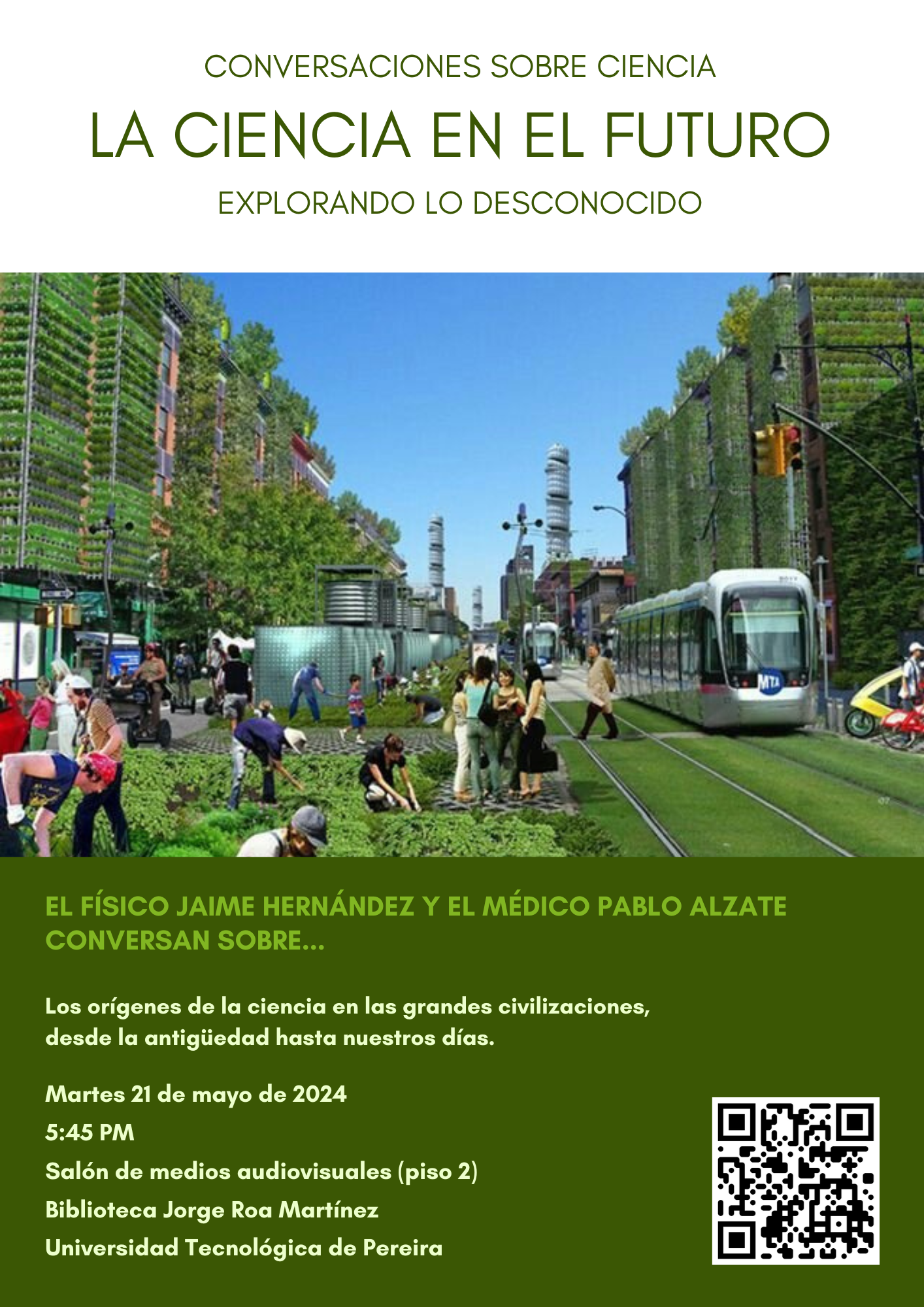 Evento: 19 de abril. 5:45PM Biblioteca UTP